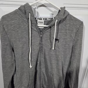 Victoria's Secret Gray Zip-Up Hoodie